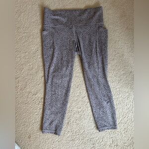 Athleta Grey Patterned Leggings